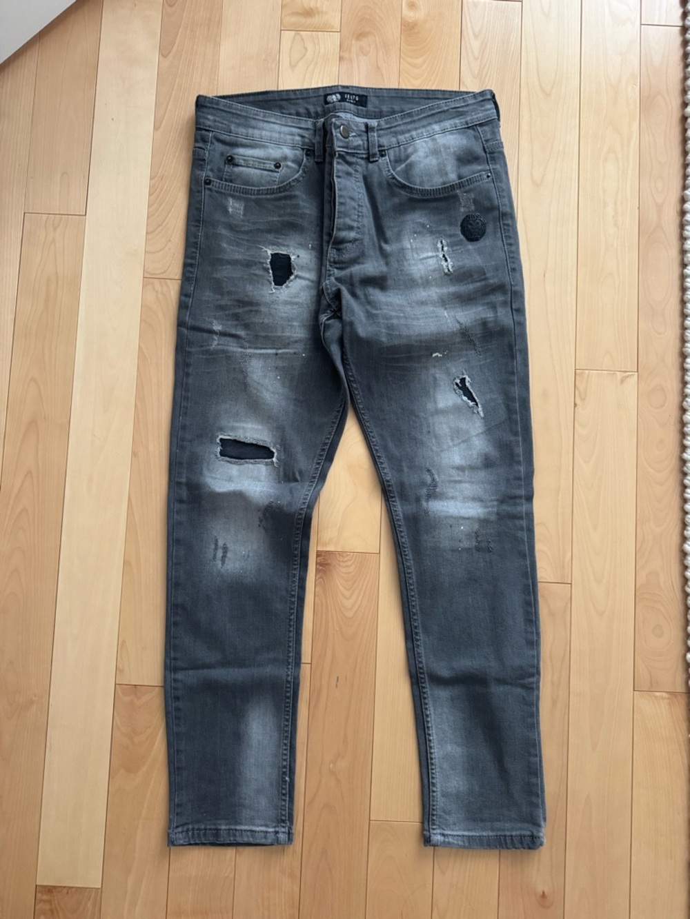 Men's Zelys Paris Dark Grey Jeans